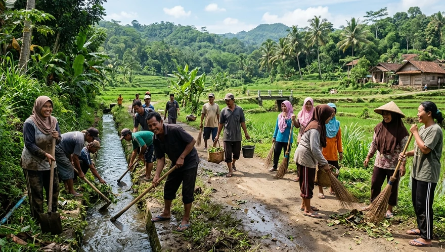 Kerja Bakti Gotong Royong Dusun